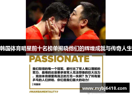 韩国体育明星前十名榜单揭晓他们的辉煌成就与传奇人生